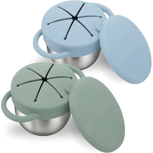 Baby Bliss 2 Pack Toddler Snack Containers