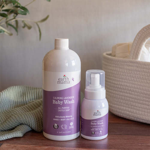 Calming Lavender Organic Castile Baby Wash | Earth Mama
