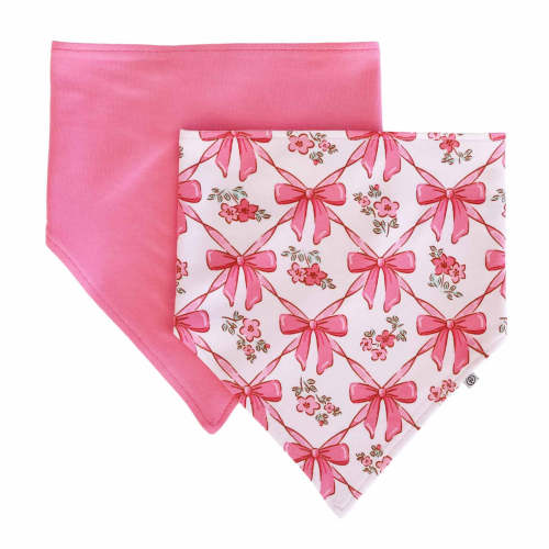 Bow Besties 2pc Bandana Bibs