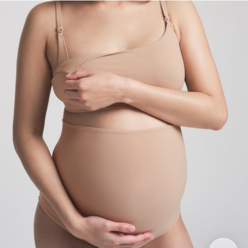 FITS EVERYBODY MATERNITY NURSING SCOOP BRALETTE | CLAY