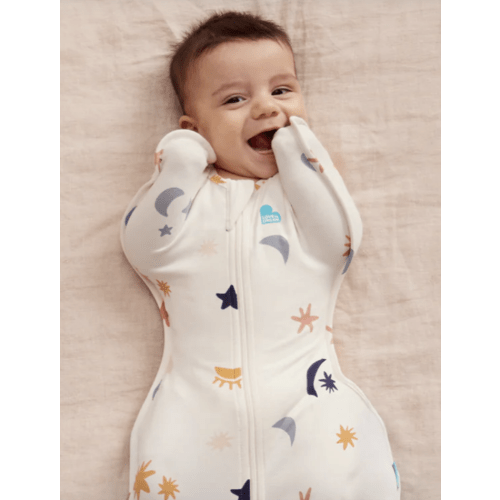 Swaddle Up™ 1.0 TOG Organic Cotton Buff Lunar