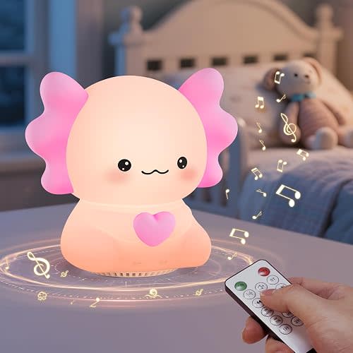 Axolotl White Noise for Baby Sleep Night Light Sound with 20 Sleep Sounds