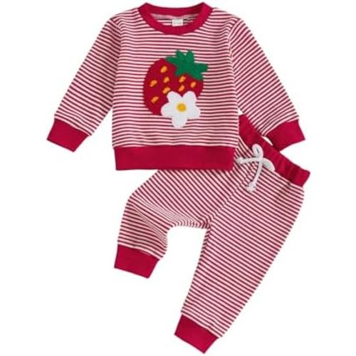 Nyapruwe Baby Girl Outfits Toddler Fall Winter Clothes Cute Long Sleeve Sweatshirt Tops Pants Set Infant 2Pcs Clothing