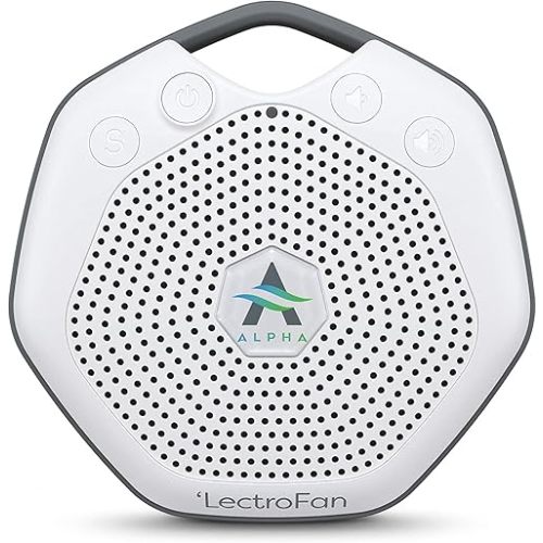 LectroFan Alpha Guaranteed Non-Looping Sleep Sound Machine for Sleeping Babies Toddlers, White Noise Machine for Adults, 7 Relaxing Sounds for Baby - Alpha White (Renewed)