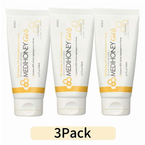 3Pack Medihoney Gel Wound and & Burn Dressing from Derma Sciences #31815, 1.5 oz,44ml