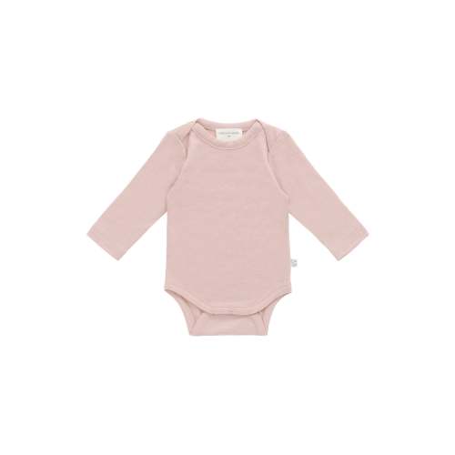 Merino Long Sleeve Envelope Bodysuit - Cloud Pink