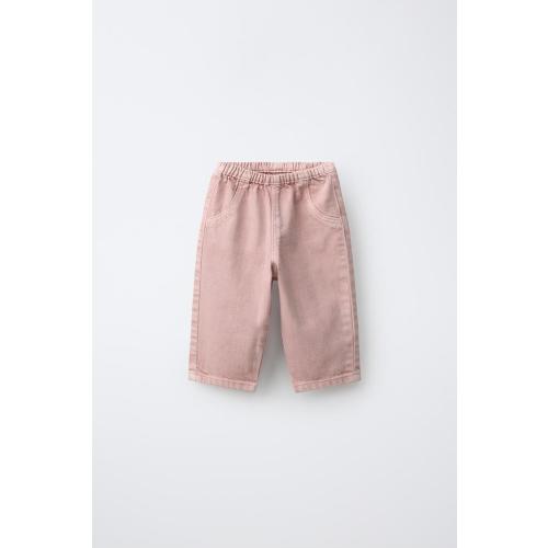 SOLID TWILL PANTS - Faded pink | ZARA United States