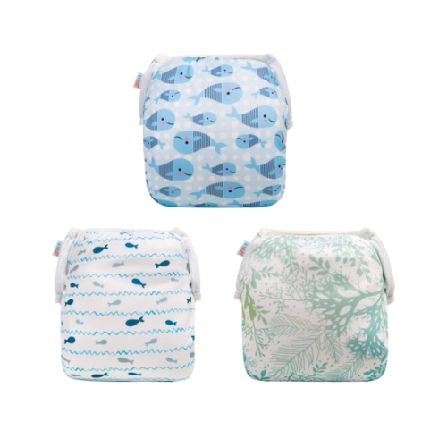 ALVABABY Swim Diapers 3pcs Reusable & Adjustable 0-2 Years Baby Boy Girl 3SWY02