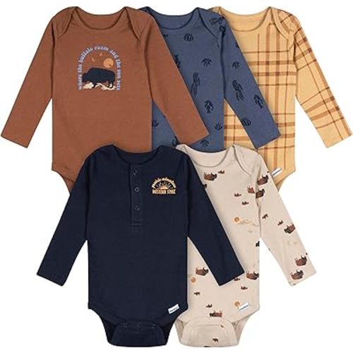 Gerber Baby Boys 6-pack Long-sleeve Onesies Bodysuit