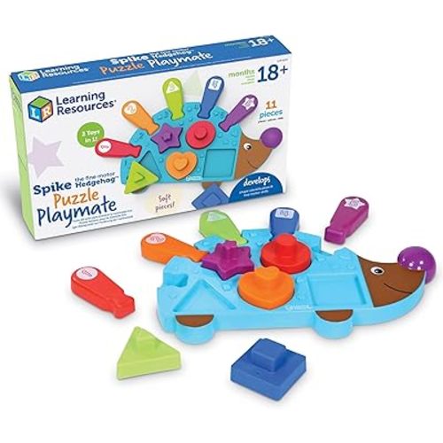Learning Resources Spike The Fine Motor Hedgehog, Sensory Toys, Montessori, Ages 18 Months +