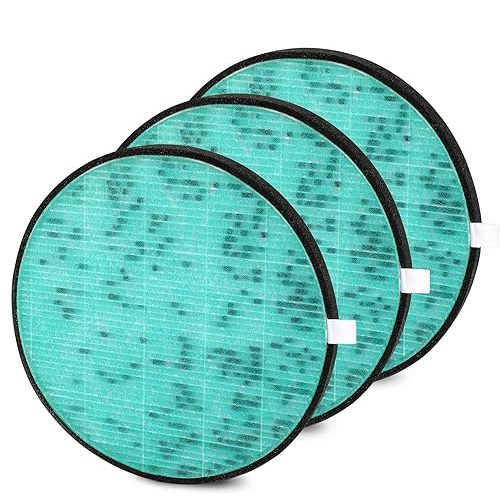 Air Purifier Replacement Filter, Filter Replacement Compatible with HomBreez Air Purifier (WG-03/WG-03-S), F-WG, 3 Pack