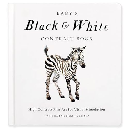 Baby's Black and White Contrast Book: High-Contrast Art for Visual Stimulation at Tummy Time