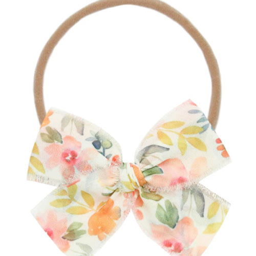 Chiffon Bow - Floral Headband