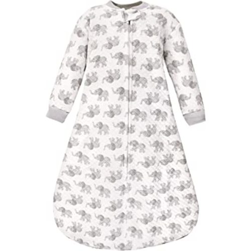 Hudson Baby Unisex Baby Premium Quilted Long Sleeve Sleeping Bag and Wearable Blanket