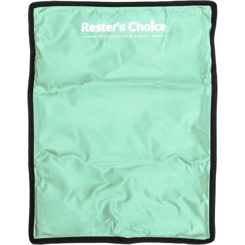 Ice Pack for Injuries Reusable, Soft Gel Flexible - (Large: 11"x14.5") for Hip, Shoulder, Knee, Back - Comfy Cold Pack Compress for Swelling, Bruises, Surgery (Mint-Green, 1 Pack)