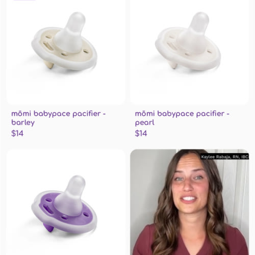 babypace® breast-like pacifier 2-set in calm pistachio | mōmi