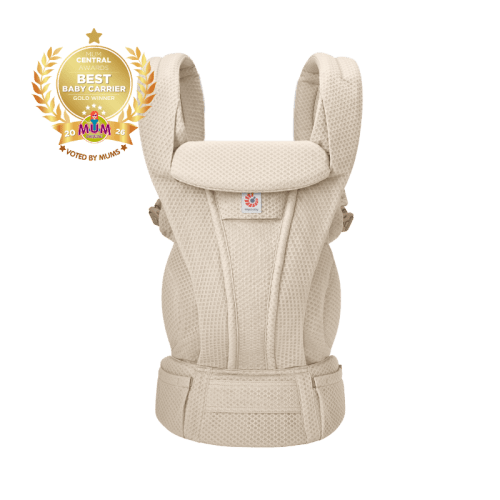 Omni Deluxe Mesh Baby Carrier - Natural Beige – Ergobaby Australia
