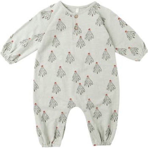 Christmas Tree Print Romper, 3-6M
