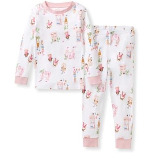 Burt's Bees Baby Girls Organic Cotton Pajamas, Toddler PJ Set, 2-PC
