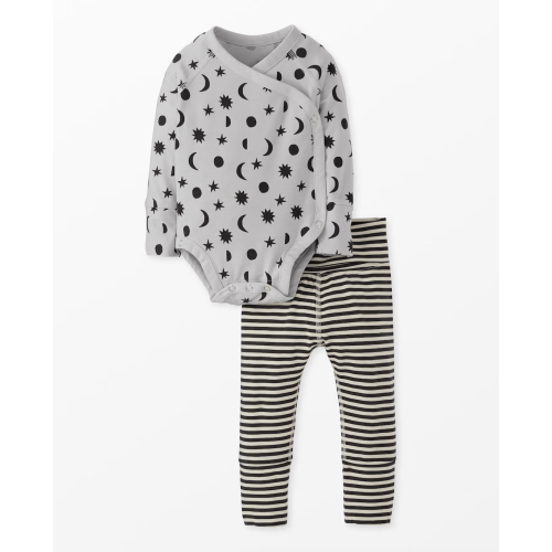 Baby Layette  Wrap Top & Wiggle Pants in HannaSoft™