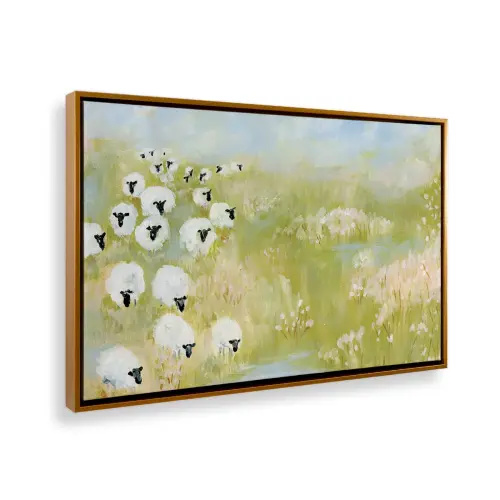 WayfairWildflower Woods Sheep in Pasture by Yvette St. Amant Canvas Art Print-18"x24"