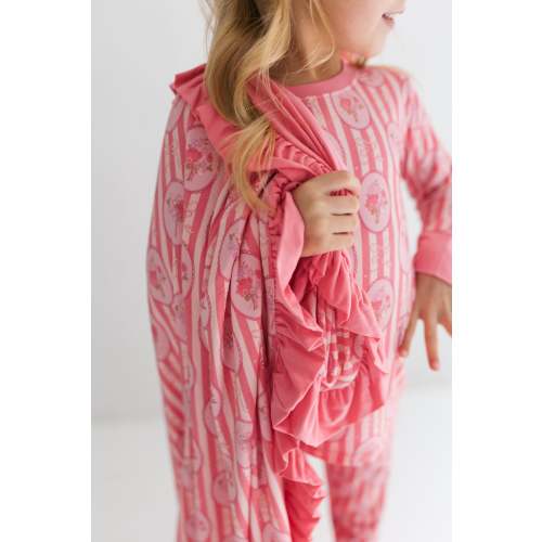Pink Blaire Ruffle Blanket