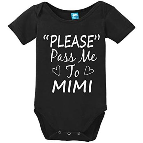 Pass me to Mimi Funny Bodysuit Baby Romper