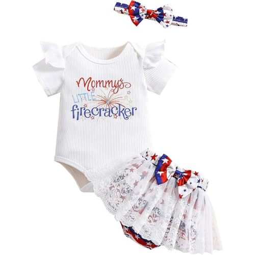 QITUDATEY Newborn Baby Girls Christmas Outfits Long Sleeve Romper with Tutu Skirts Leg Warmers Headband 4pcs Sets