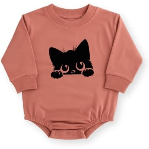 Black Cat Baby Romper Cute Cat Baby Bodysuit