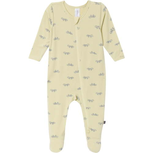 Modern Moments by Gerber Baby Neutral Super Soft Viscose Two-Way Zip Sleep 'N Play Footed Pajamas, Sizes Newborn - 6/9 Months