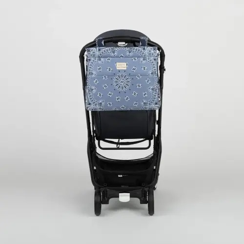 Minicoton Icon Stroller Bag - Chambray / Navy