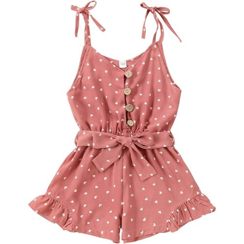 Toddler Girl Clothes Baby Strap Sleeveless One Piece Halter Romper Casual Summer Jumpsuit