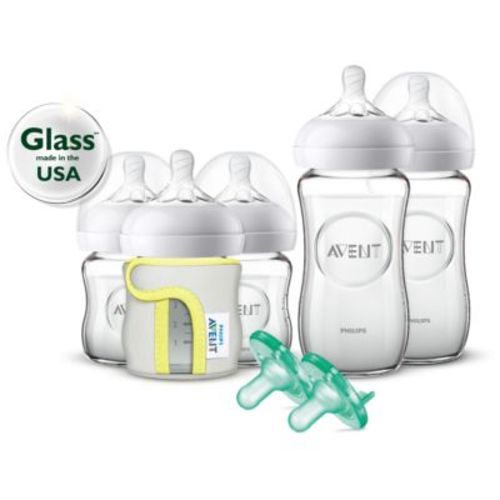 Avent Natural Glass Baby Bottle Gift Set