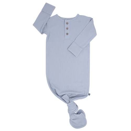 Knotted Gown Glacial Grey Rib