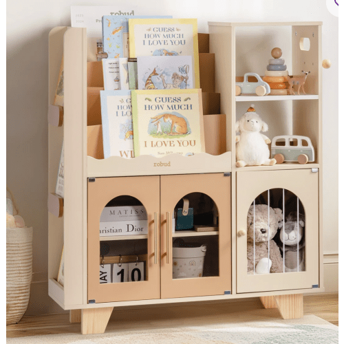 Latitude Run Kids Bookshelf and Toy Storage