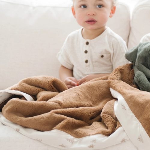 Soft Satin Back Baby Blanket | Saranoni Comfort