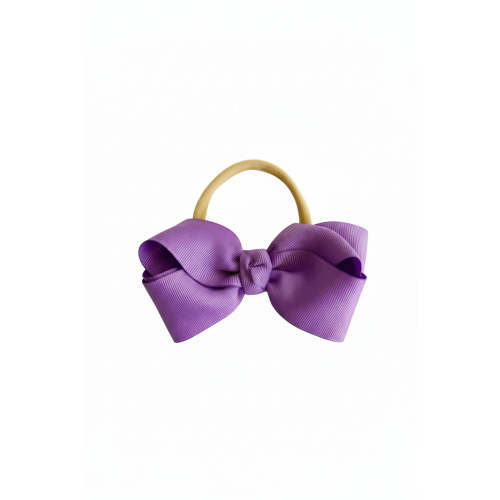 Ribbon Bow Headband | Amethyst