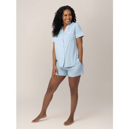 Clea Bamboo Short Sleeve Pajama Set | Deep Berry - Kindred Bravely