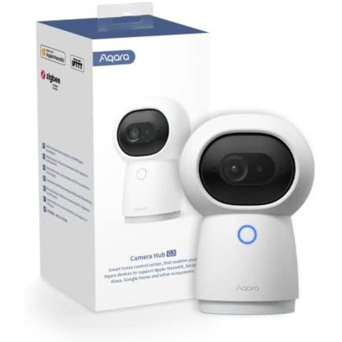Aqara 2K Indoor Security Camera Hub G3, 360° Pan & Tilt Smart Cam