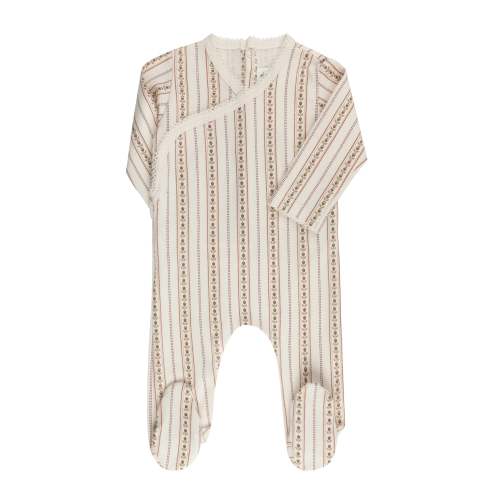 Baby Girl Footie (Stretchy) | Jersey Cotton | Linear Tulip | Ely's & Co – Ely's & Co.