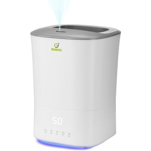 Humidifier for Large Room - 5L Cool mist Humidifier, Top fil, Sleep Mode, Adjustable and Grammable Mist Output, Timer Function, Aromatherapy,Bedroom, Baby Room Or Office