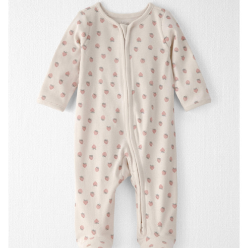 Baby Girl Organic Cotton Sleep & Play Pajama in Strawberry - Little Planet | Carter's