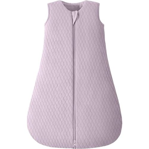 Yoofoss Baby Sleep Sack 0-6 Months TOG 2.5 Winter Baby Wearable Blanket, 100% Organic Cotton Infant Sleeping Sack 2-Way Zipper Warm Quilted Sleep Sack