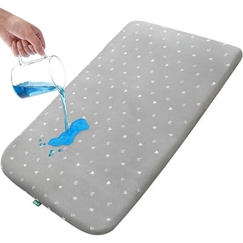 Bassinet Mattress Pad 33" x 20" x 1”, Fits Baby Delight, Jimglo, BCOL, BabyBond YADAQE, Koolerthings and Angelbliss Bassinet, Waterproof Lining Breathable Soft, Baby Foam with Removable Zippered Cover