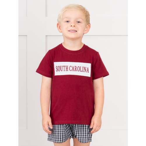 South Carolina Smocked Gingham Outfit