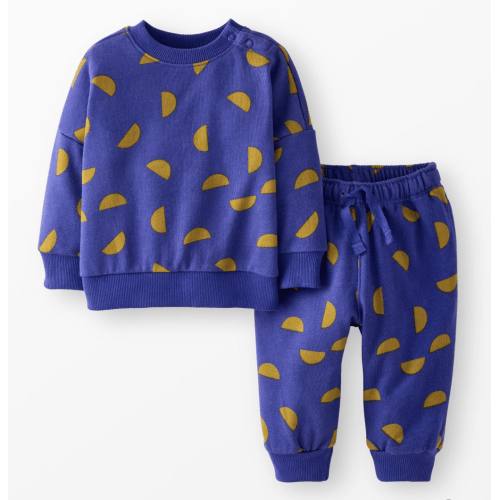 Baby Oversized French Terry Sweatshirt & Sweatpants Set | Hanna Andersson