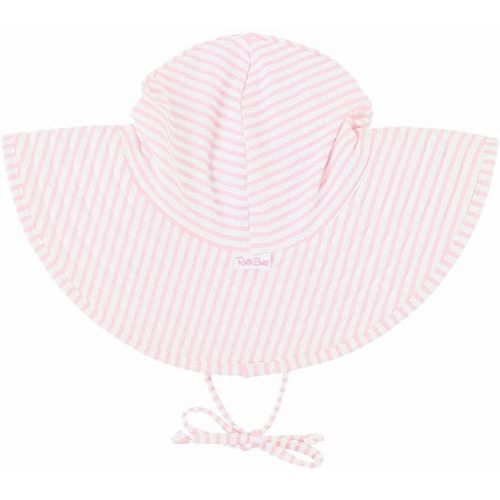 Sun Hat Pink Pinstripes 0-12 months
