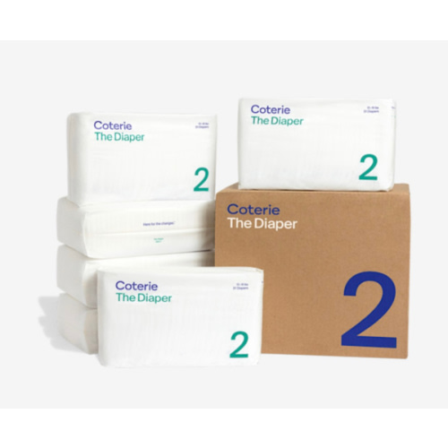 Coterie Ultra Soft Diapers, Monthly Supply, Size 2, 186 Count