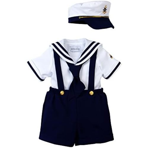 Spring Notion Baby Toddler Boys Nautical Sailor Short Suit Set with Hat