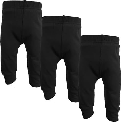 123 Bear Infant and Toddler Soft Cotton Spandex Boys and Girls Pants Multipacks